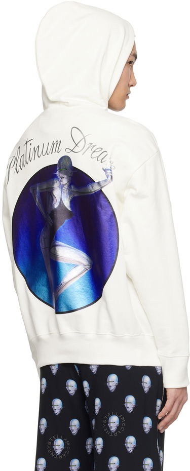 Huppari Stella McCartney Stella McCartney Printed Hoodie Valkoinen | 6018463SPY76, 2