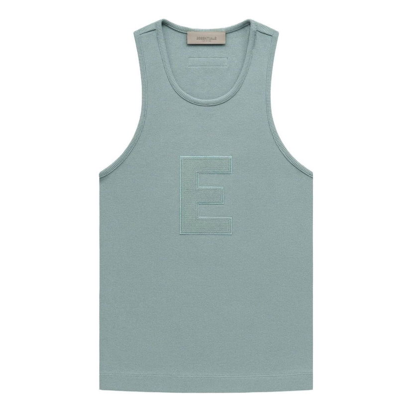 Tankkitoppi Fear of God Fear of God Essentials Waffle Tank Vihreä | FOG-SS23-230