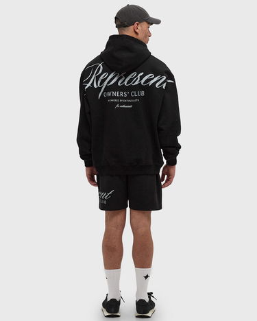 Huppari Represent Clo Owners Club Script Hoodie Musta | OCM41200.001, 2