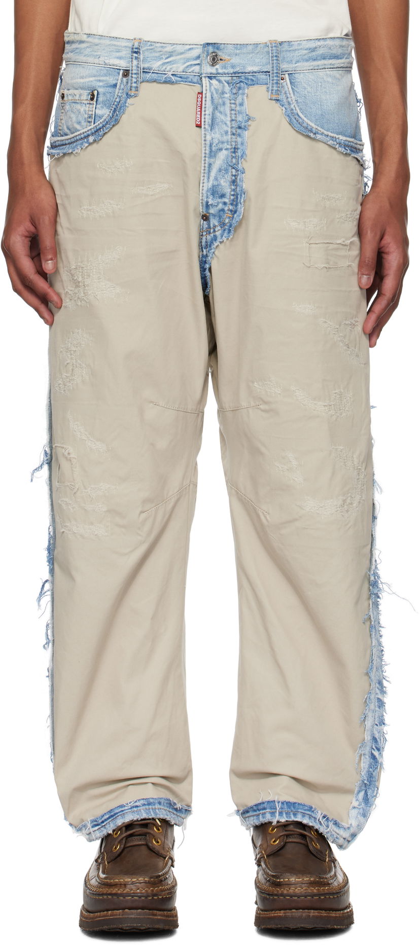 Jeans DSQUARED2 Dsquared2 Super Ripped Mixed Jeans Sininen | S74LB1630_S30309