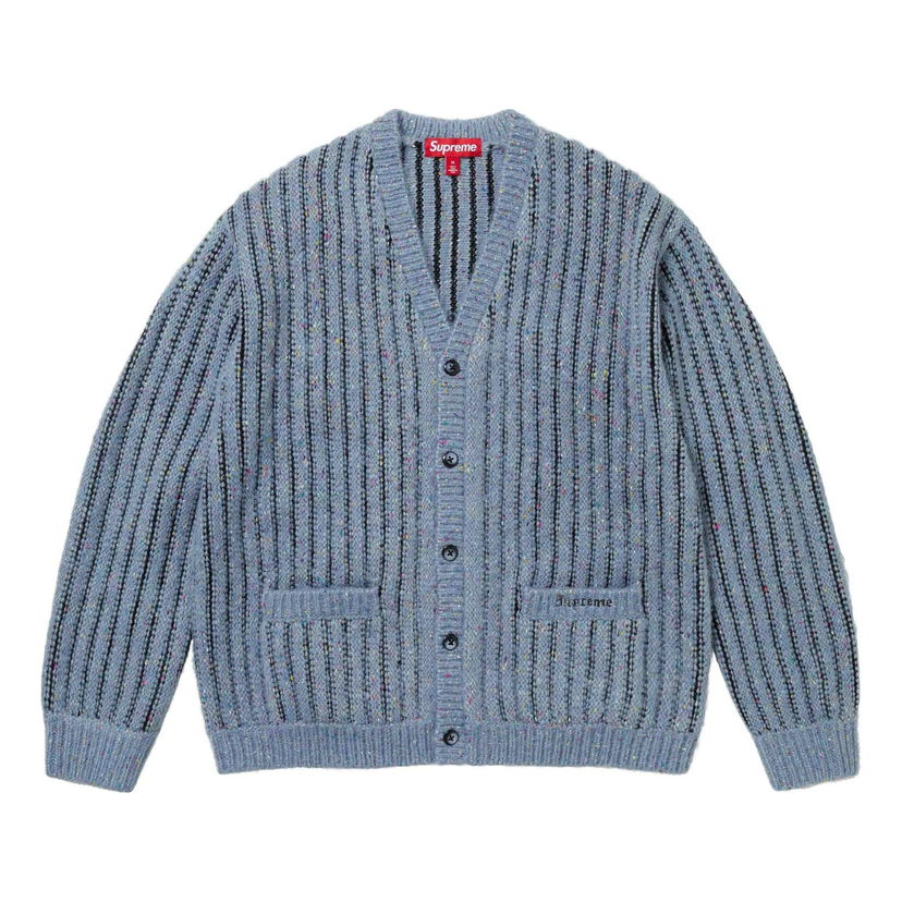 Villapaita Supreme Confetti Knit Cardigan Sininen | SUP-SS24-080