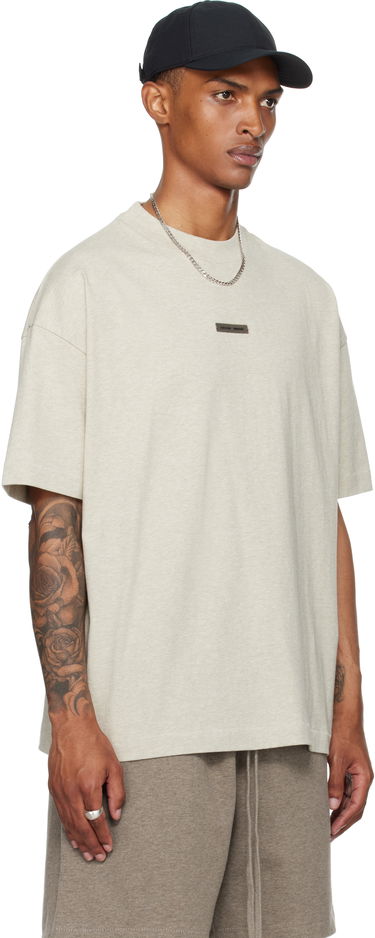 T-paita Fear of God Fear of God ESSENTIALS Classic Fit T-Shirt Beige | 125SP254192F, 1