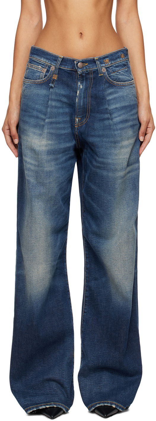 Jeans R13 R13 Damon Wide-Leg Jeans Sininen | R13W3147-D144A