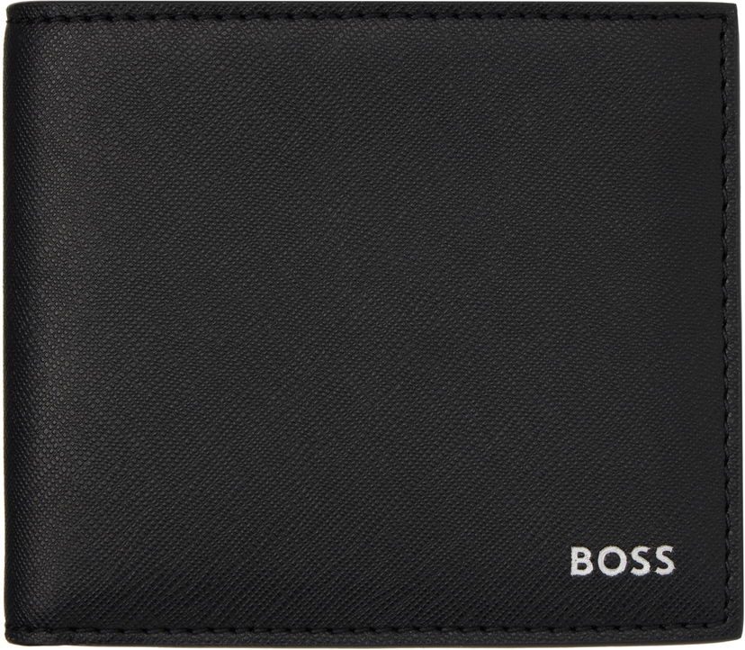 Lompakko BOSS Saffiano Leather Wallet Musta | 50536717