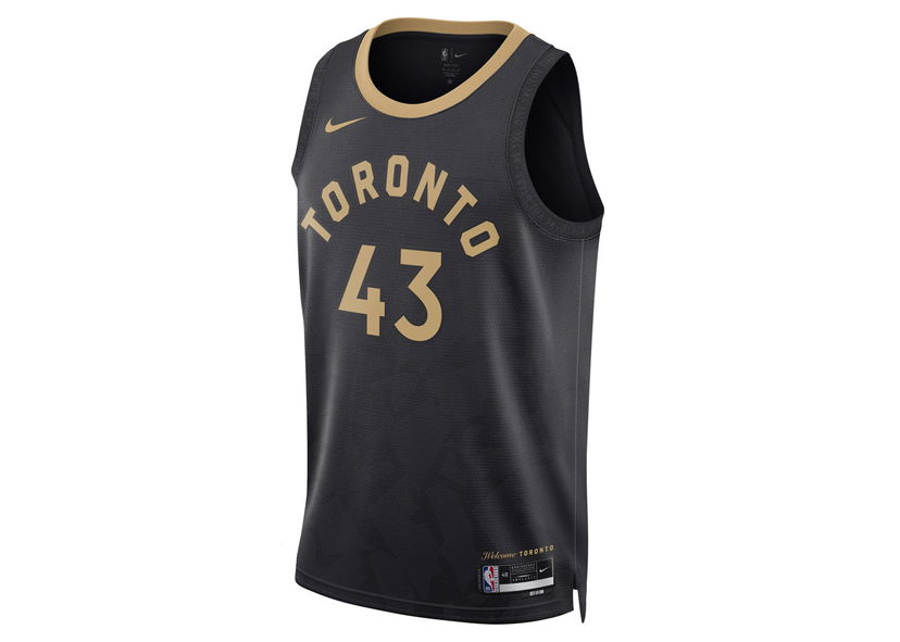 Jersey Nike NBA Toronto Raptors Pascal Siakam City Edition Jersey Black/Golden Musta | DO9611-011