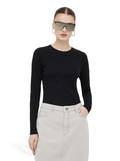 T-paita Samsoe Samsoe Long Sleeve Tee Musta | F00013150