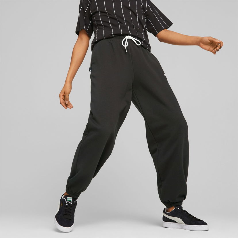 Verryttelyhousut Puma TEAM Sweatpants Musta | 538382_01