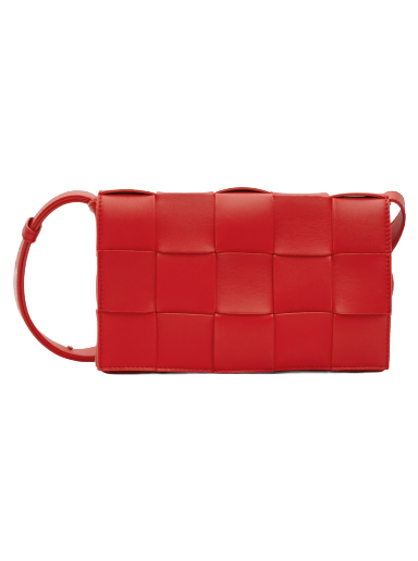 Olkalaukku Bottega Veneta Small Intreccio Cassette Bag Punainen | 578004 VMAY1