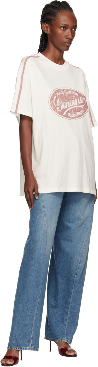 T-paita Ksubi Ksubi 'Genuine' Boyfriend Short Sleeve T-Shirt Valkoinen | WPF25TE007, 3