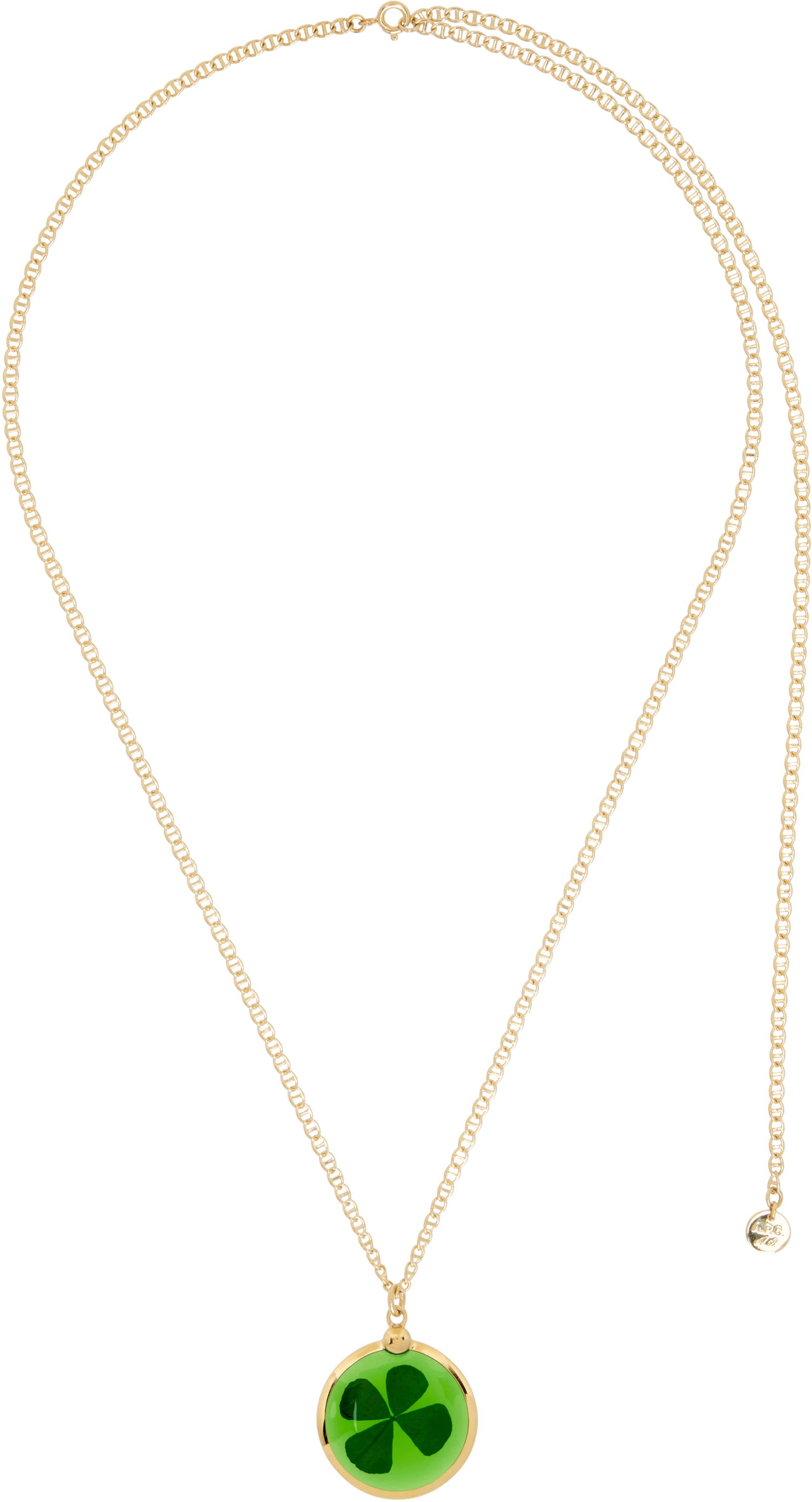 Kaulakoru A.P.C. A.P.C. Anastasia Barbieri Fortuna Necklace with Four-Leaf Clover Pendant Metallinen | MEAEH-F70857, 0