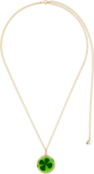 Kaulakoru A.P.C. A.P.C. Anastasia Barbieri Fortuna Necklace with Four-Leaf Clover Pendant Metallinen | MEAEH-F70857, 0