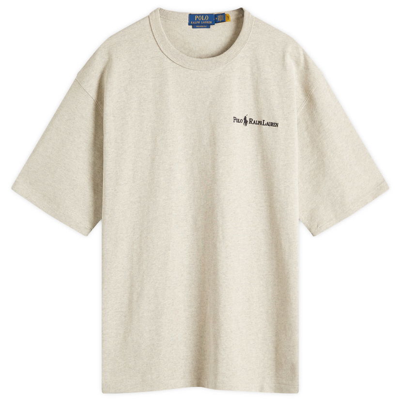 T-paita Polo by Ralph Lauren Ralph Lauren Chest Logo Relaxed Fit T-Shirt Beige | 710964714003