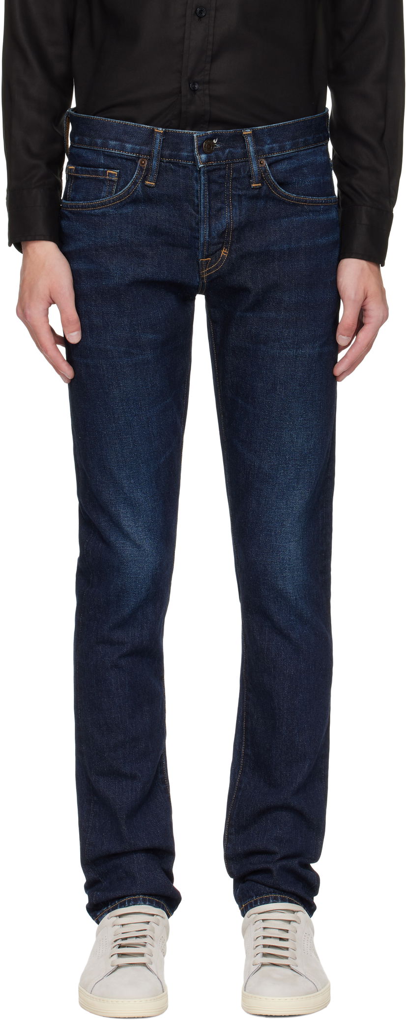 Jeans Tom Ford TOM FORD Stretch Twill Slim Fit Jeans Sininen | DPS001-DMC073