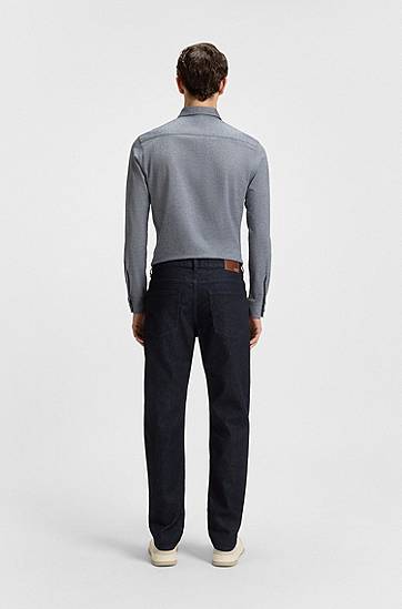 Jeans BOSS Maine Regular-Fit Comfort-Stretch Jeans Tummansininen | 50509918, 1