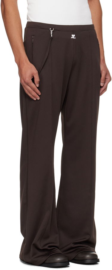 Housut Courrèges Courrèges Flare Interlock Tracksuit Pants Ruskea | 325JPA426JS0250, 1