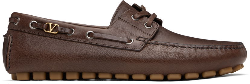 Tennarit ja kengät Valentino Valentino Garavani Driver Fastaway Buffalo Loafers Ruskea | 6Y2S0J59PNJ