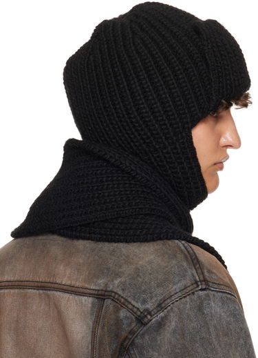 Pipo We11done We11done Chunky Knit Muffler & Beanie Set Musta | WD-KH3-24-642-U-BK, 2