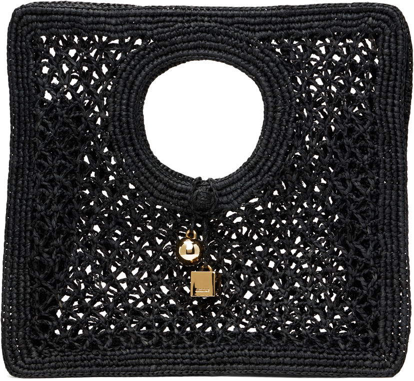 Käsilaukku Jacquemus Jacquemus La Croisière 'The Spiaggia' Small Square Tote Musta | 24H251BA421-3219