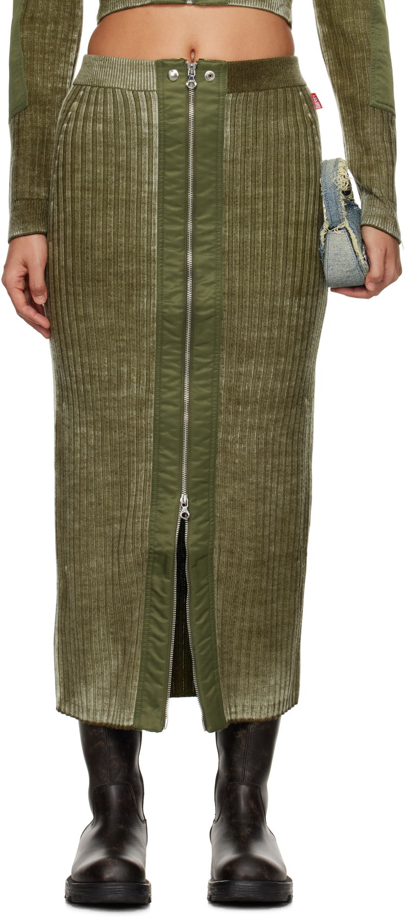 Hame Diesel Maxi Skirt Vihreä | A14860 0JHAY