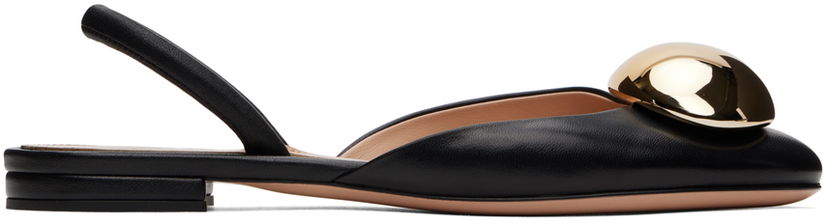 Kengänhoito Gianvito Rossi Gianvito Rossi Sphera Slingback Ballerina Flats Musta | G93035.05RIC.NXF