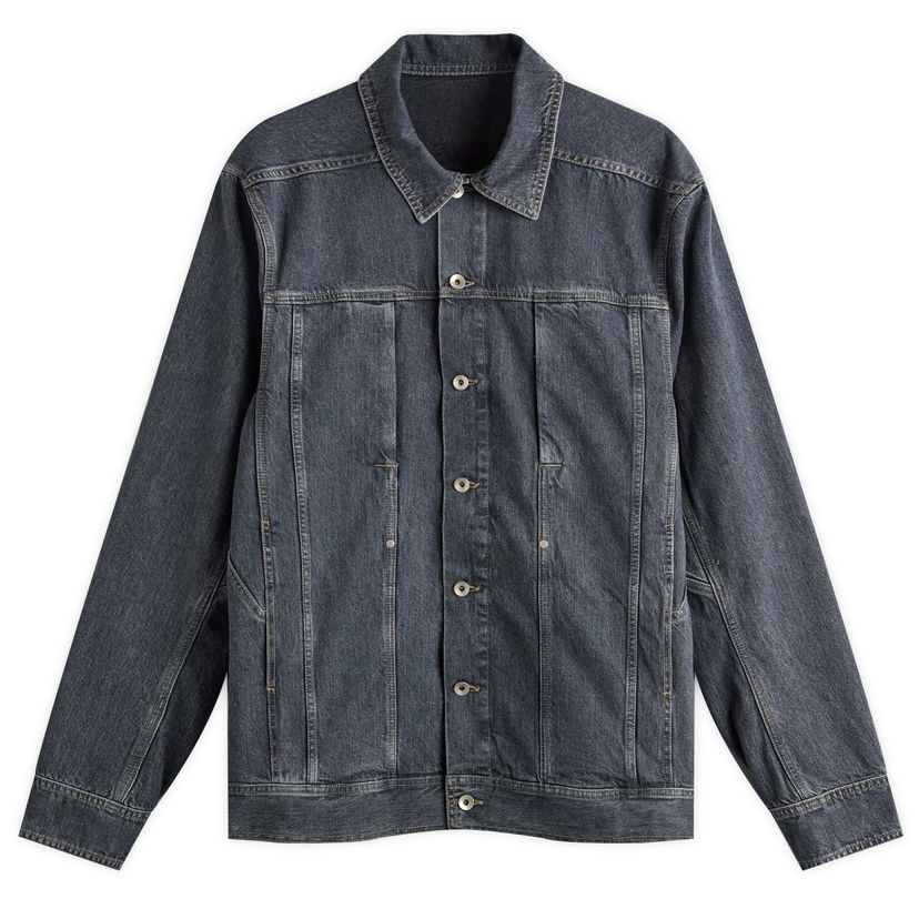 Takki Rick Owens DRKSHDW Denim Overshirt, Size Large Sininen | DU02E7752-DGY-58