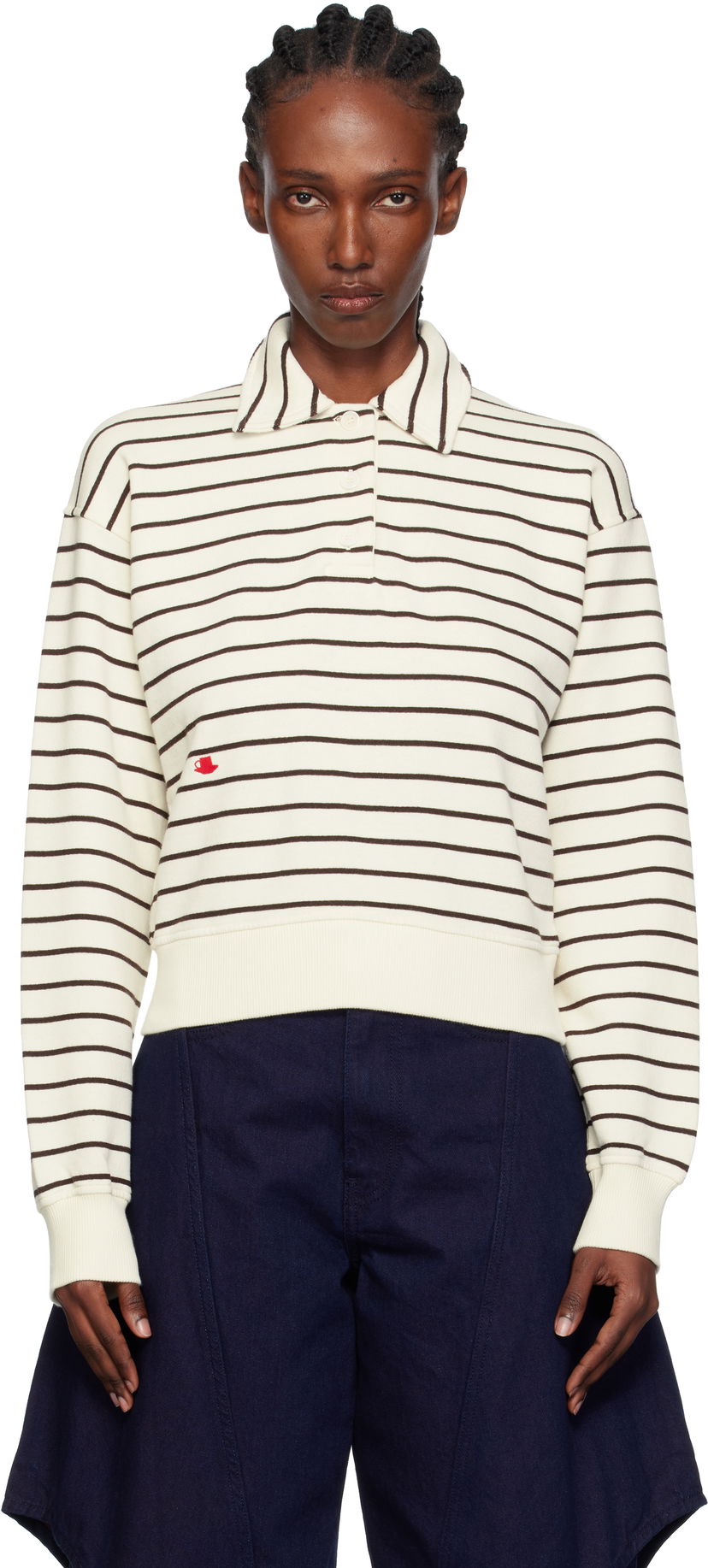 Poolopaita JW Anderson JW Anderson Striped Polo Monivärinen | JW0243-PG1857