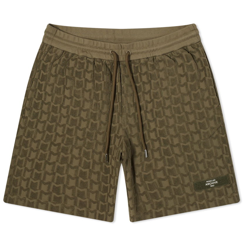 Shortsit Moncler Towelling Monogram Short Vihreä | 8H000-14-89AI5-823