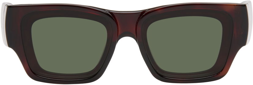 Aurinkolasit Loewe Paula's Ibiza Goggle Rectangle Sunglasses Ruskea | LW40172UW5652N 192337236150