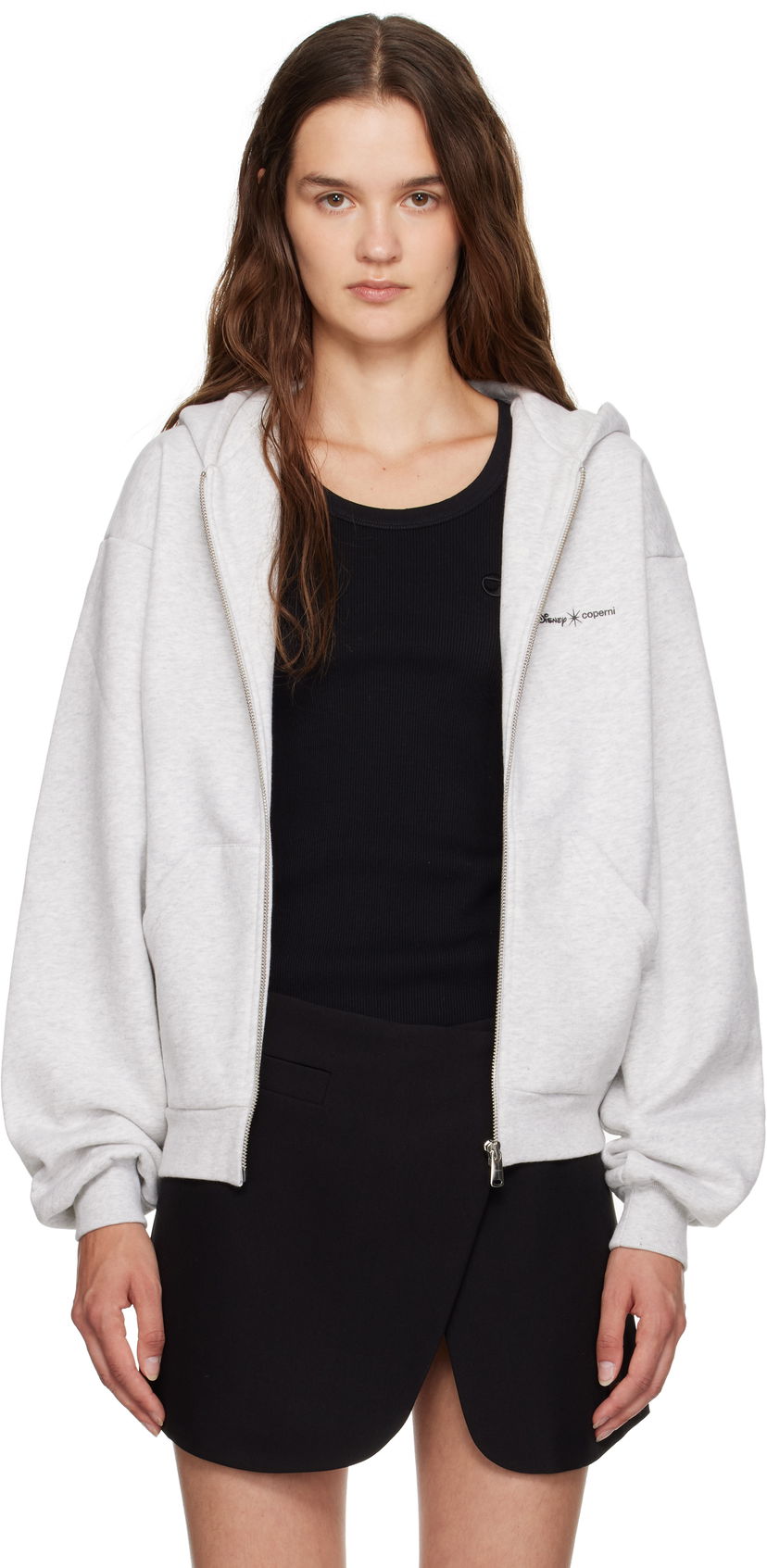 Huppari Coperni Disney Crown Zip Up Hoodie Harmaa | DJS163F5035