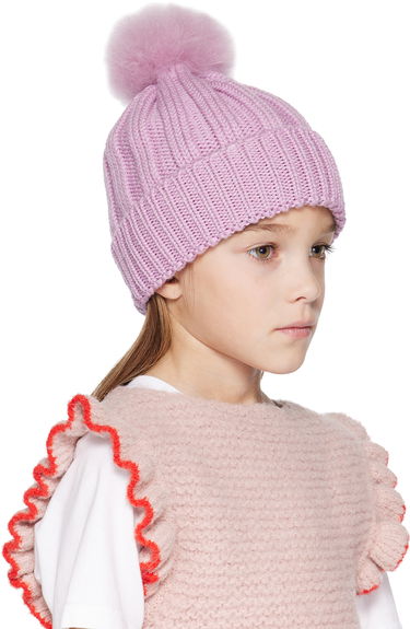 Pipo WOOLRICH Woolrich Kids Pom Pom Beanie Tummansininen | CFWKAC0145FRUF0428, 3