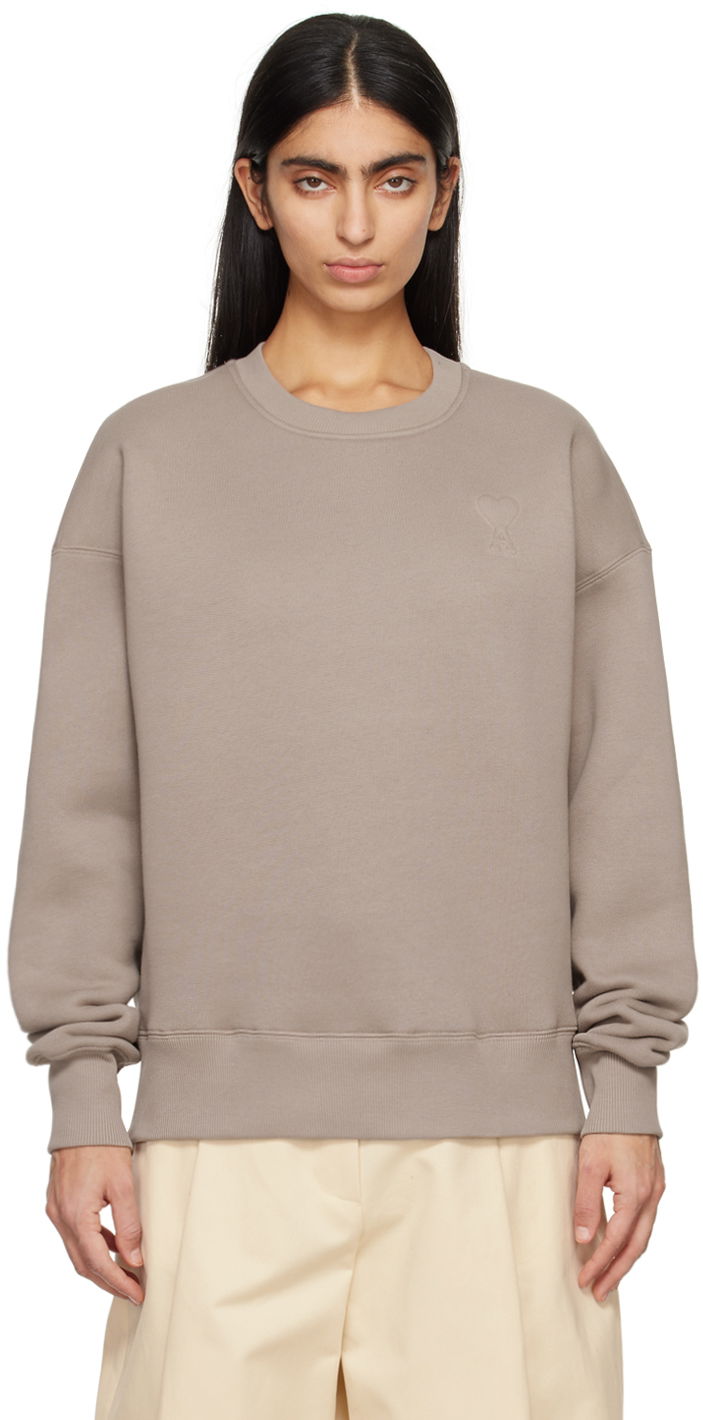 Huppari AMI De Cœur Sweatshirt Beige | USW025.749