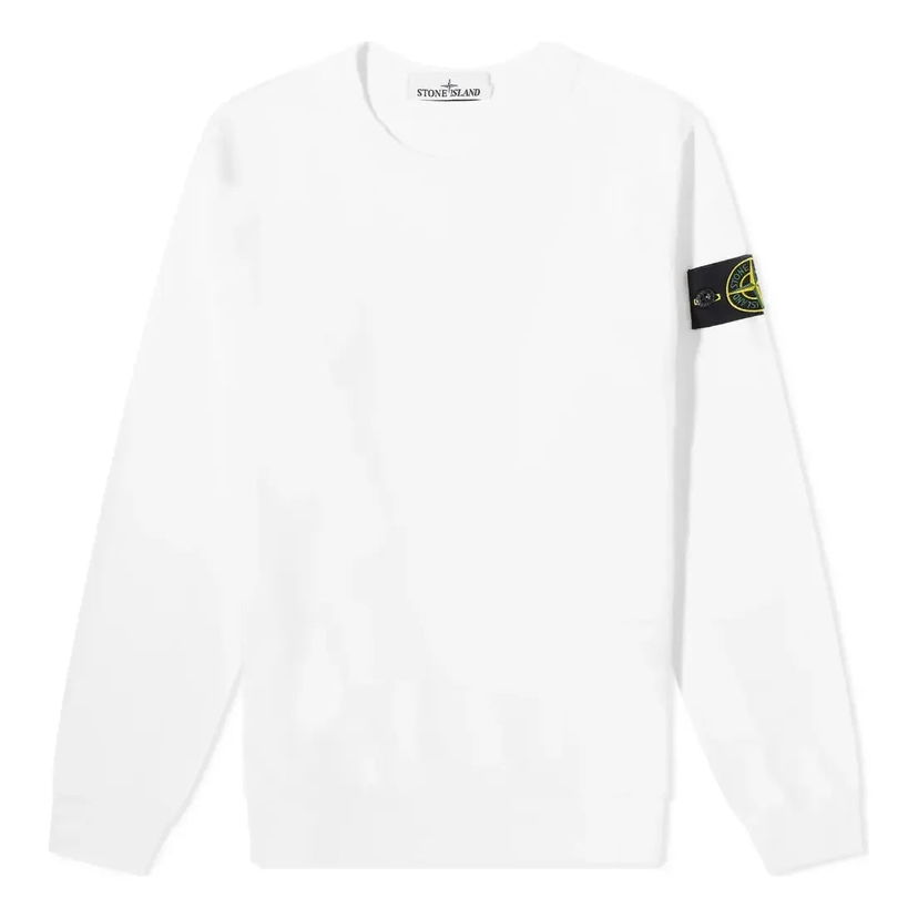 Villapaita Stone Island Crew Sweatshirt Valkoinen | 761563750-V0001