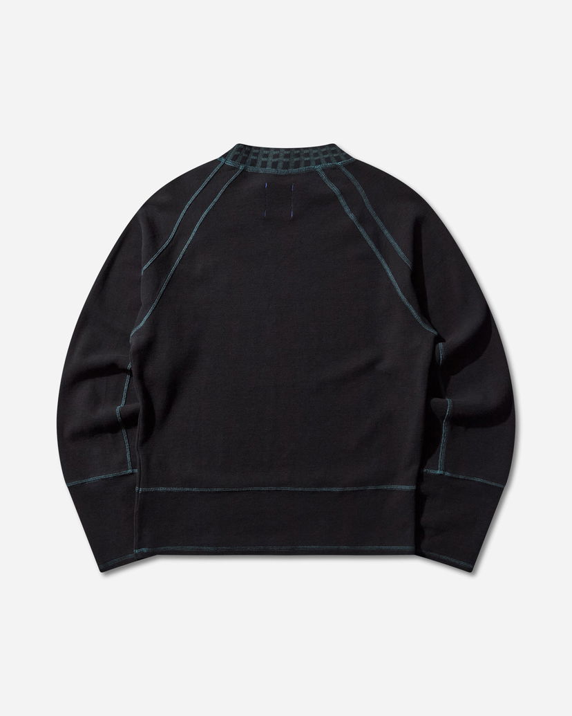 T-paita Asics Novalis Tamarica Raglan Longsleeve with Patterned Crewneck and Contrast Stitching Musta | 2203A328-001