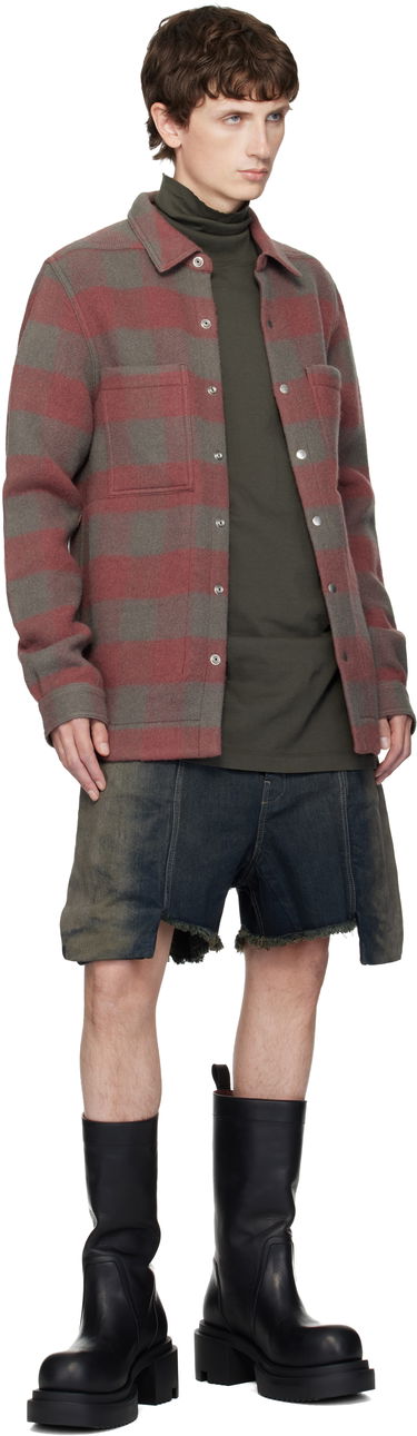 Paita Rick Owens Concordians Checked Wool Shirt Monivärinen | RU02E1744 WJP, 3