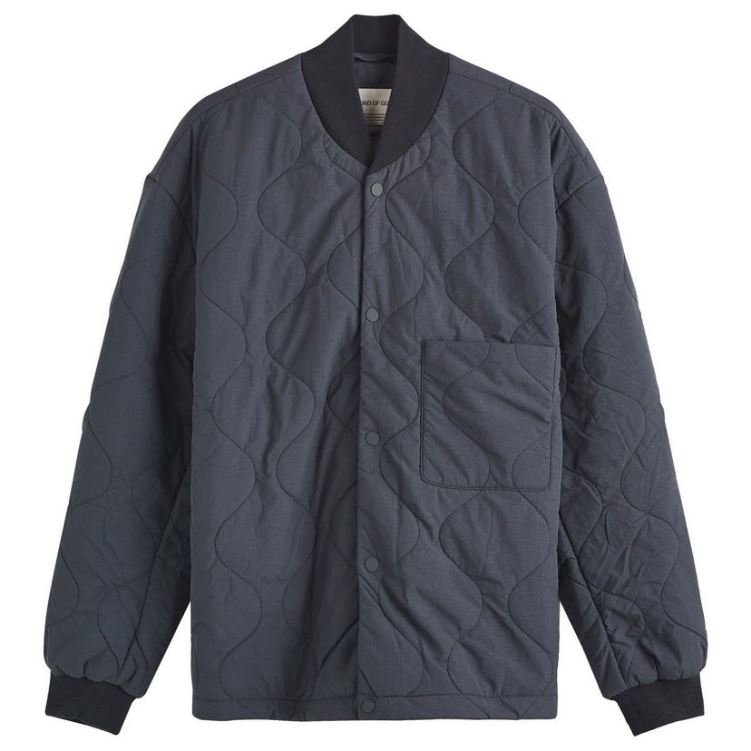 Bomber-takki A Kind of Guise Amaru Quilted Jacket Tummansininen | 377-12401-706