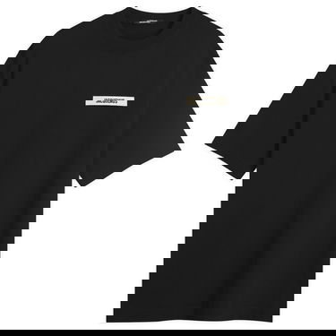 T-paita Jacquemus Jacquemus Grosgrain Logo T-Shirt, Size Large Musta | 25HTSM00133AJ00226-990, 1