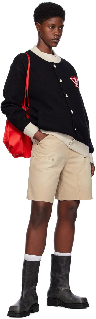 Shortsit We11done We11done Raw Edge Shorts Beige | WD-DP0-24-379-M-BG, 3