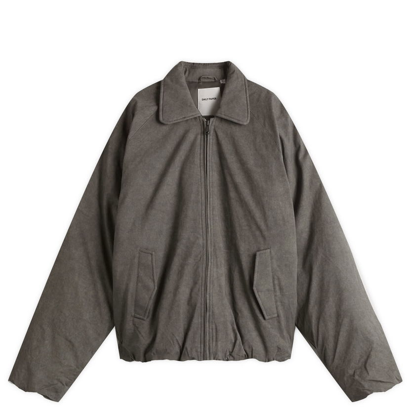 Bomber-takki DAILY PAPER Daily Paper Bantoe Puffer Jacket, Size Large Harmaa | 2511157-GRY