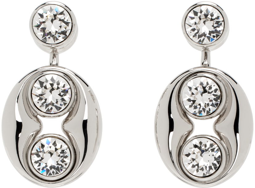 Korvakorut Amina Muaddi Crystal Drop Earrings Metallinen | IRIS EARRING