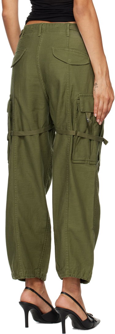 Cargo housut R13 R13 Cropped Cargo Trousers Vihreä | R13WR320-D091A, 2