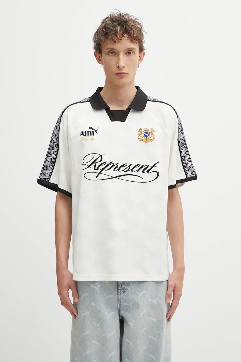 Poolopaita Puma Polo T-shirt PUMA x REPRESENT Valkoinen | 633784