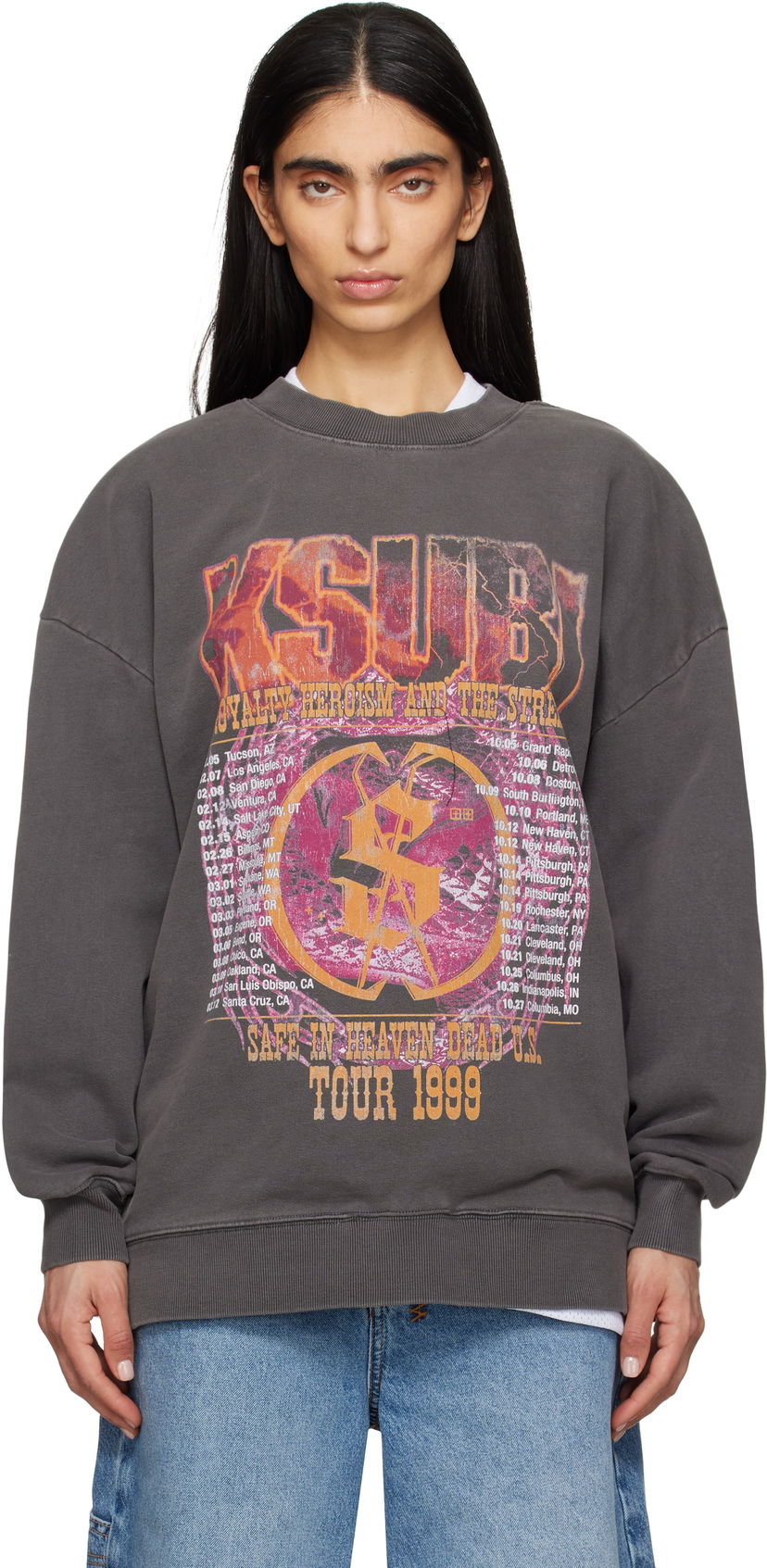 Huppari Ksubi Kickstart Oh G Sweatshirt Harmaa | WSP25FL002