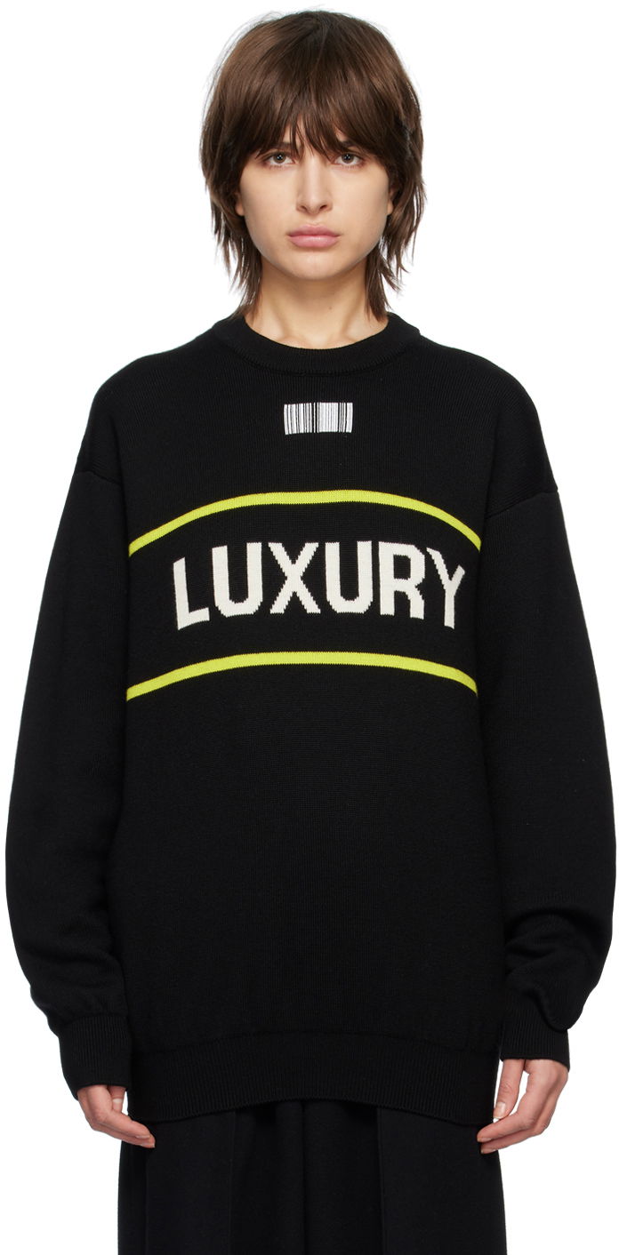 Villapaita VETEMENTS 'Luxury' Sweater Musta | VL16KN320B