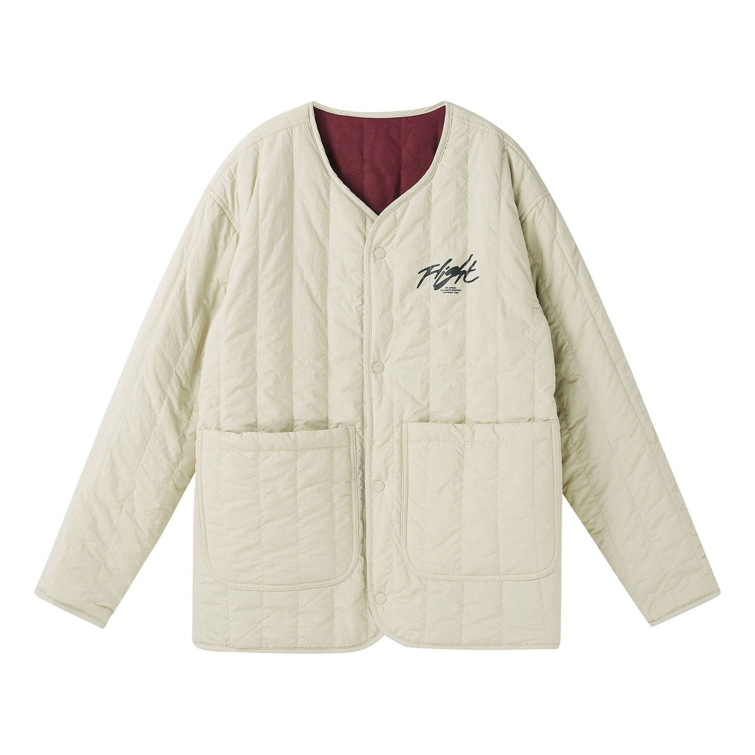 Puffer takki Jordan Jordan Flight Heritage Liner Reversible Jacket Beige | DX4350-680, 0