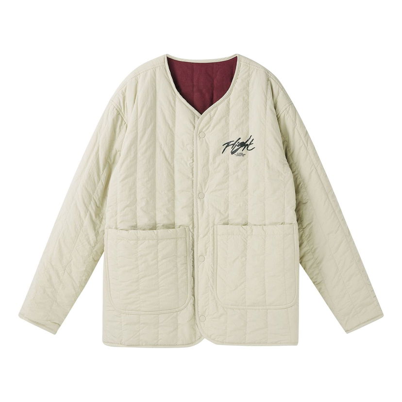 Puffer takki Jordan Jordan Flight Heritage Liner Reversible Jacket Beige | DX4350-680