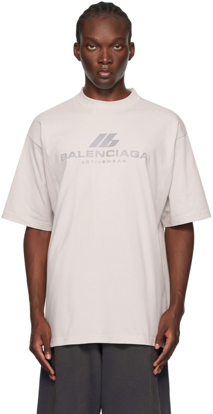 T-paita Balenciaga Off-White 'Activewear' T-Shirt Valkoinen | 764235TQVT9