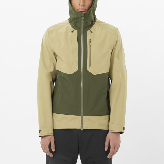 Sadetakki Salomon Outline 3L GORE-TEX Jacket Beige | LC2689800, 0