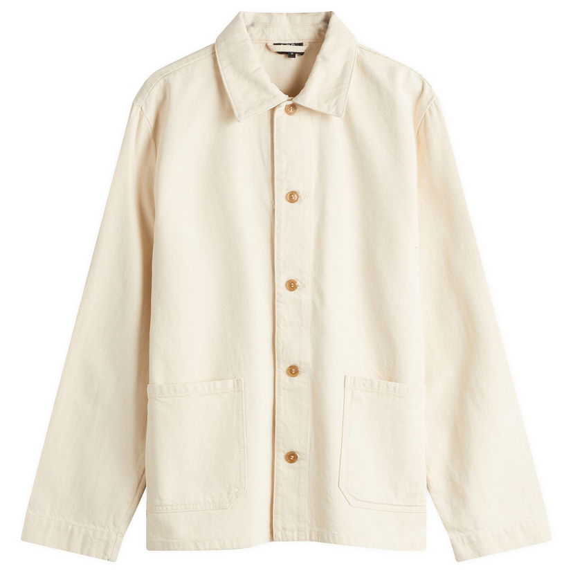 Paita A.P.C. Kerlouan Work Jacket, Size Small Beige | COHGM-H03205-AAD