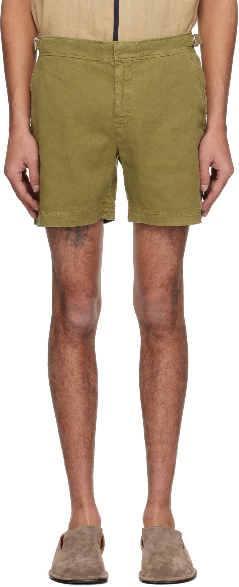 Uimapuvut Orlebar Brown Orlebar Brown Bulldog Garment Dye Shorts Vihreä | 280314