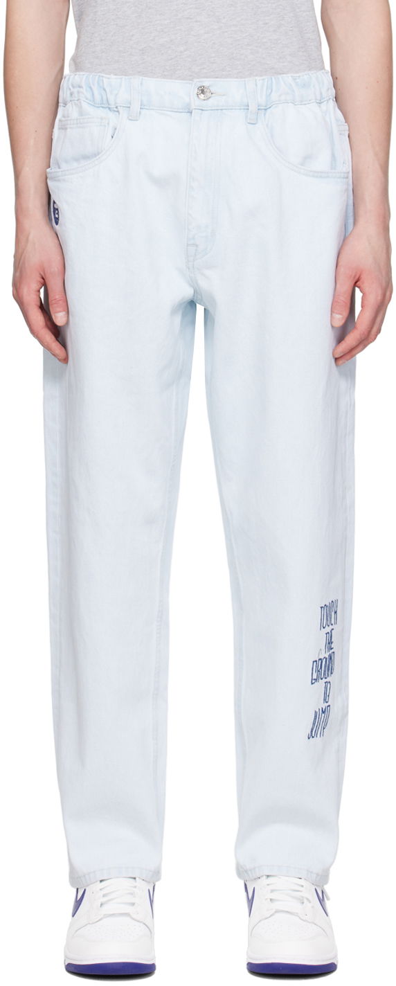 Jeans AAPE by A Bathing Ape AAPE by A Bathing Ape Drawstring Jeans Sininen | AAPJNMA681XXMBLA, 0